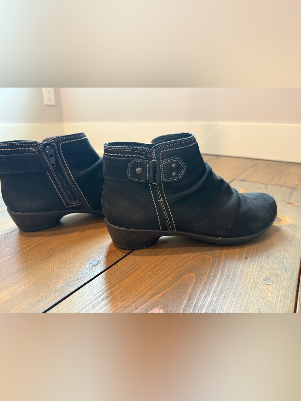 Cobb Hill Black Ankle Boots